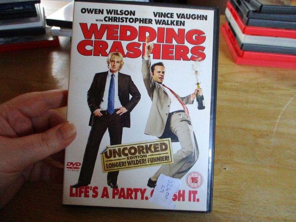 Wedding Crashers - DVD - LM Disc. VGC Case - Pal (S240029)