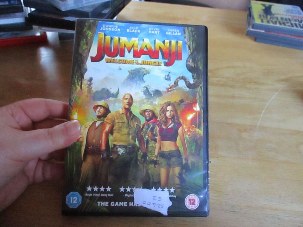 Jumanji Welcome To The Jungle - DVD - FP Disc. VGC Case - Pal (S240052)