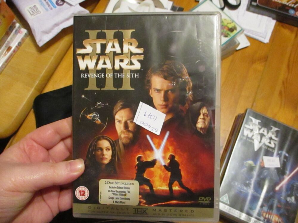 Star Wars Revenge Of The Sith - DVD - FP/FS/LN Disc. VGC Case - Pal (S24001079)