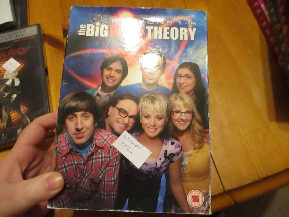 BIg Bang Theory Series 1-8 - DVD - FP/LN/LM Disc. VGC Case - Pal (S24001074)