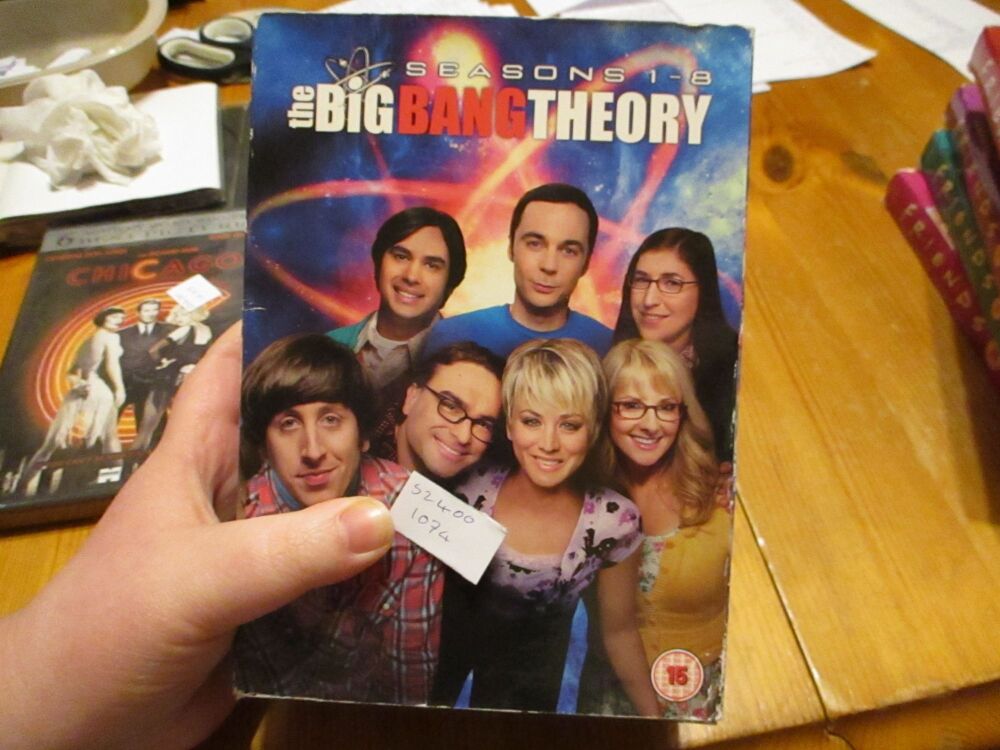 BIg Bang Theory Series 1-8 - DVD - FP/LN/LM Disc. VGC Case - Pal (S24001074)