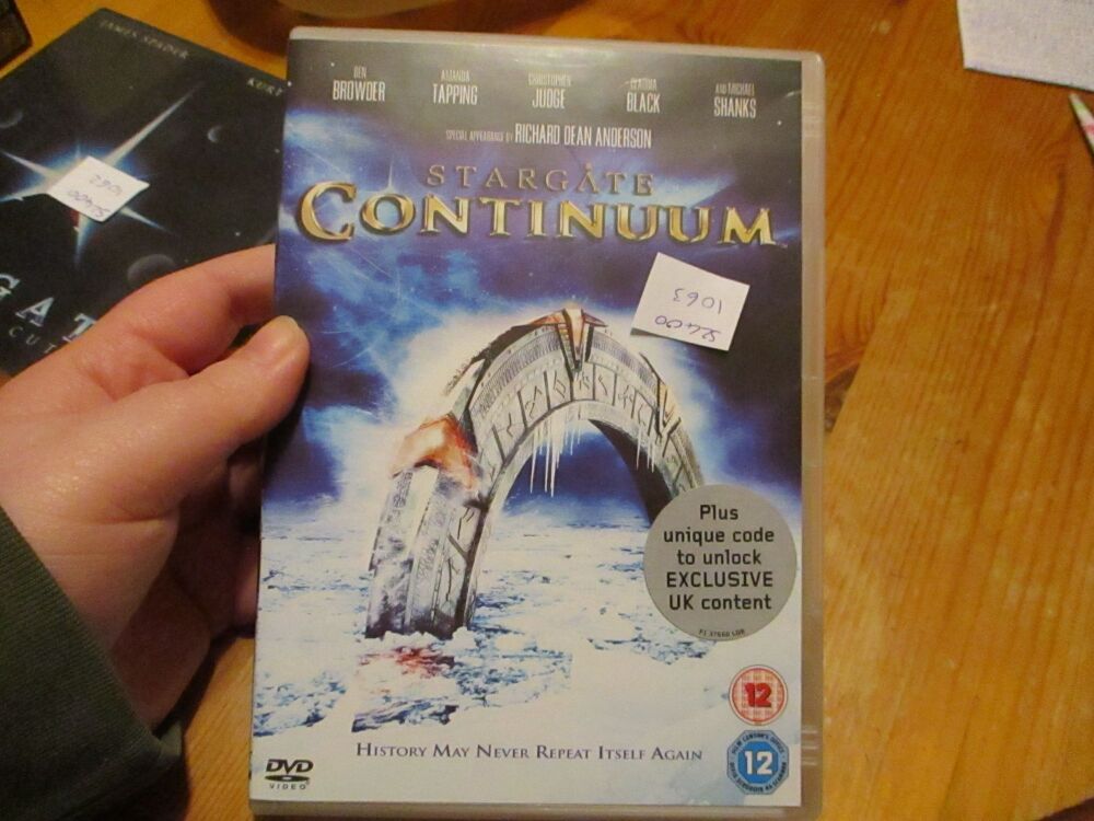 Stargate Continuum - DVD - LN Disc. VGC Case - Pal (S24001063)