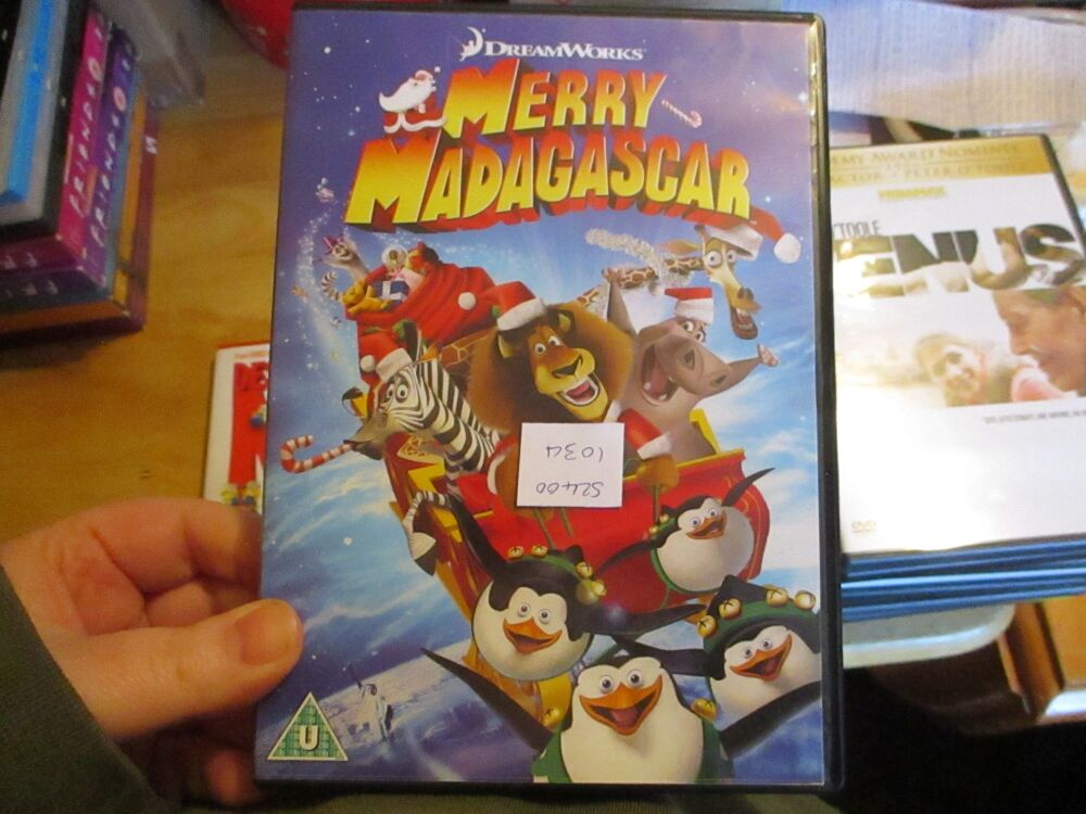 Merry Madagascar - DVD - VLSS/FP Disc. VGC Case - Pal (S24001034)