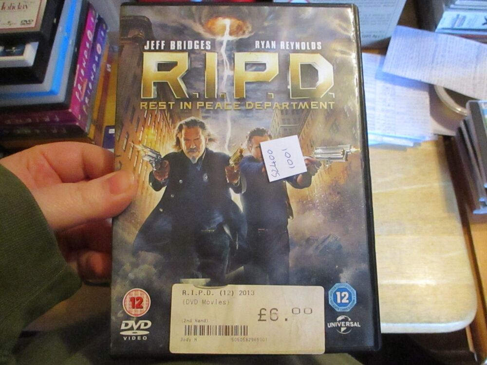 R.I.P.D - DVD - VLSS/FP/Dusty Disc. VGC Case - Pal (S24001001)