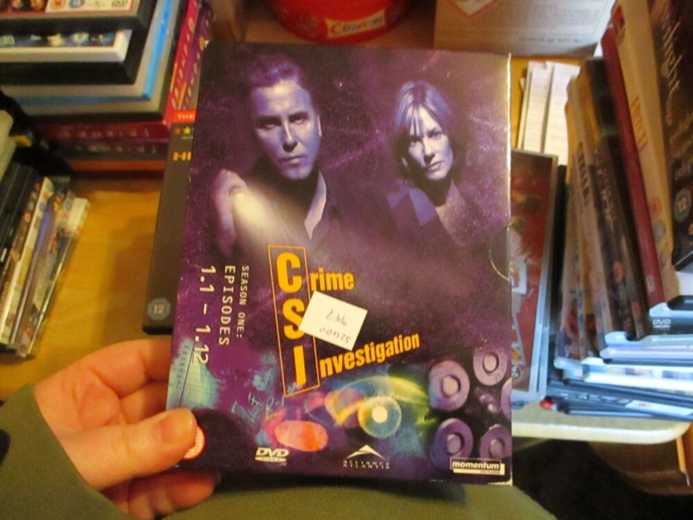 CSI Season 1 Episode 1-12 - DVD - FP/FS Disc. VGC Case - Pal (S2400997)
