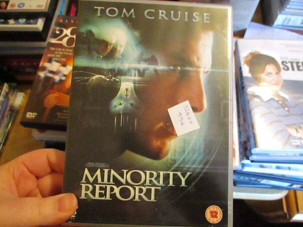 Minority Report - DVD - FP/FS Disc. VGC Case - Pal (S2400994)