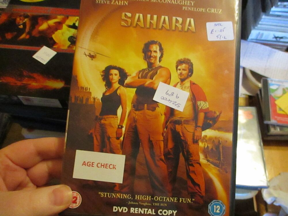 Sahara - DVD - FP/Dusty Disc. VGC Case - Pal (S2400989)