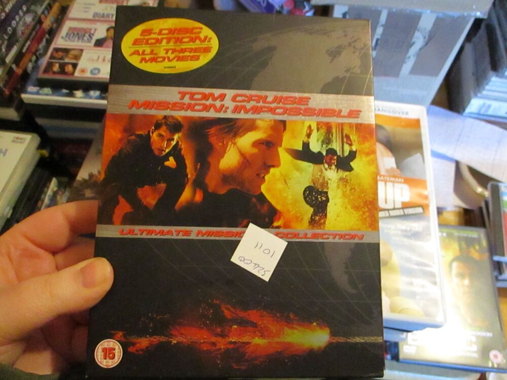 Mission Impossible Ultimate Collection (Films 1,2,3) - DVD - LN Disc. VGC Case - Pal (S24001011)