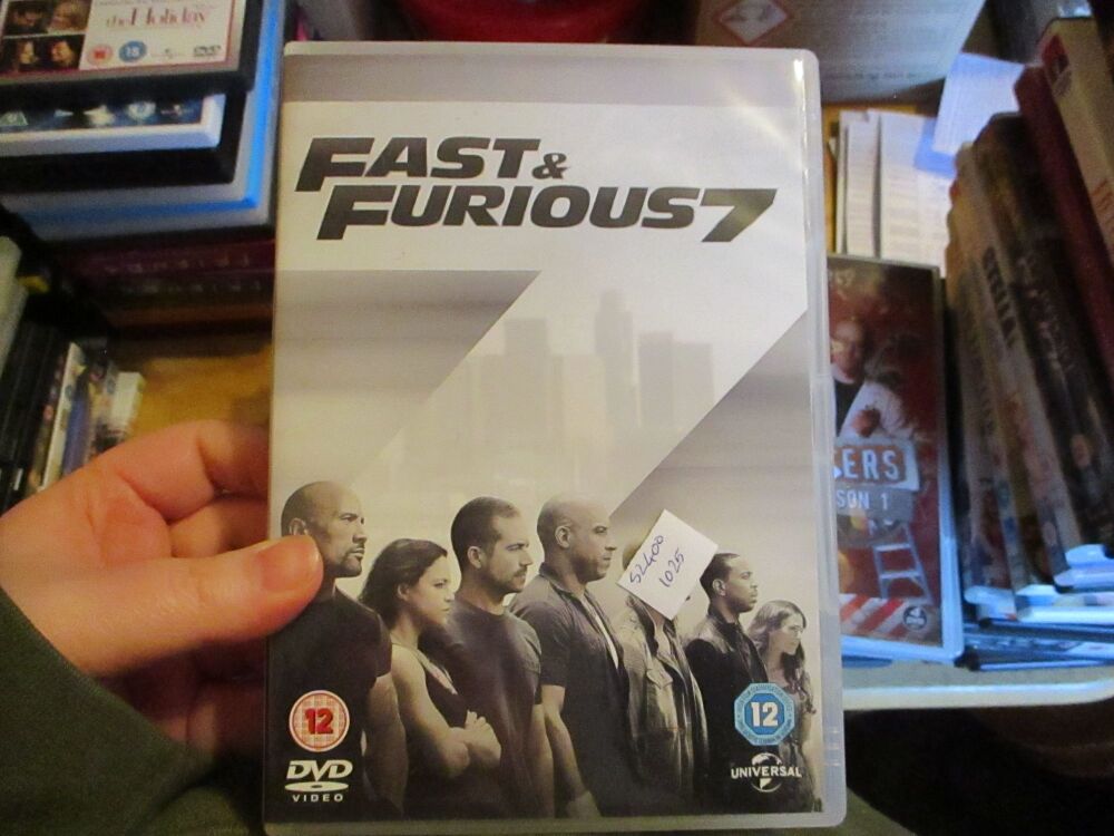 Fast And Furious 7 - DVD - Dusty/FP Disc. VGC Case - Pal (S24001025)