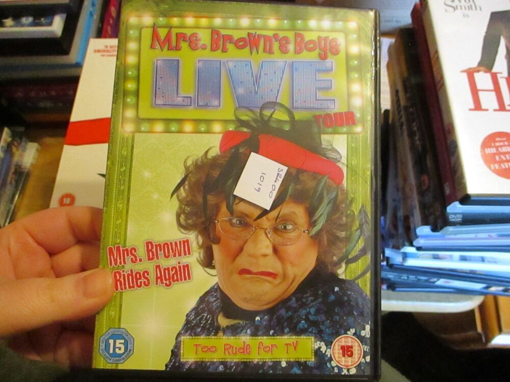 Mrs Browns Boys Live Tour - Mrs Brown Rides Again - DVD - LN Disc. VGC Case - Pal (S24001019)