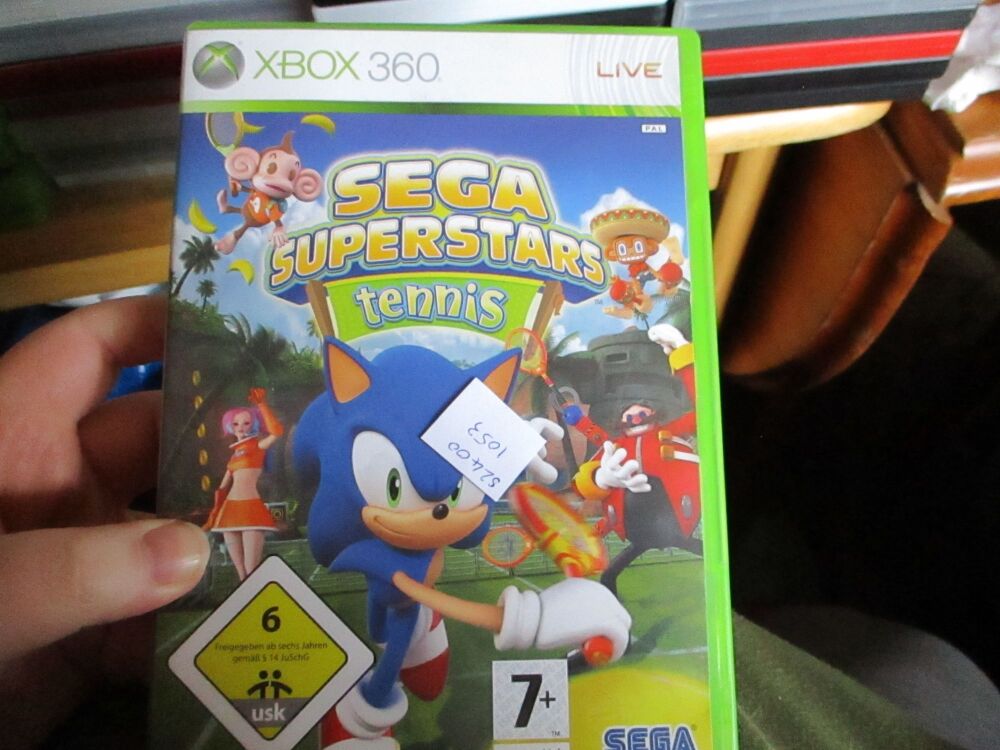 Sega Superstars Tennis - Xbox 360 Game - FS Disc. VGC Case - Pal (S24001053)