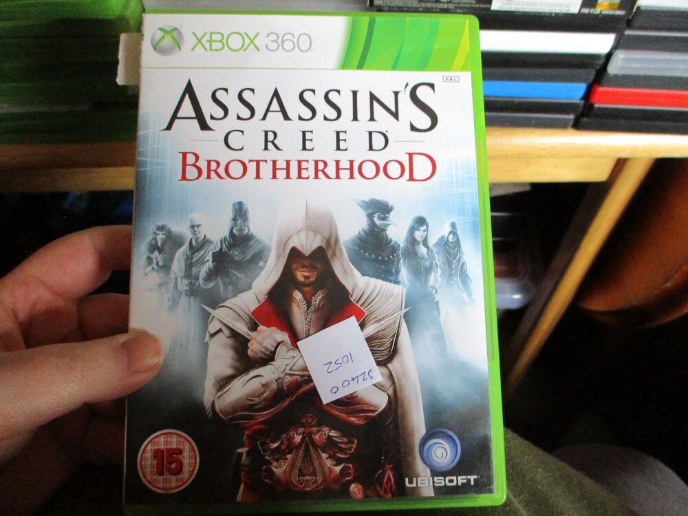 Assassins Creed Brotherhood - Xbox 360 Game - Dusty/FS Disc. VGC Case - Pal (S24001052)