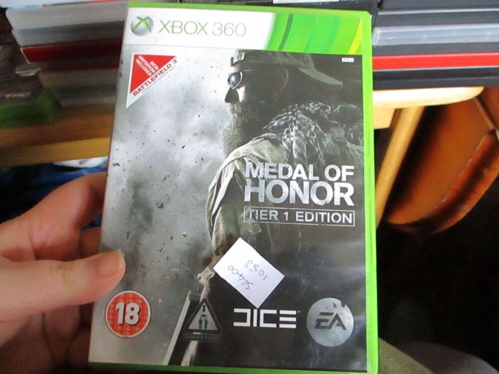 Medal Of Honour Tier 1 Edition - Xbox 360 Game - FS Disc. VGC Case - Pal (S24001058)