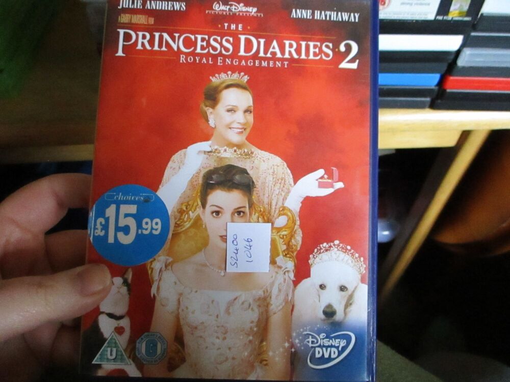 The Princess Diaries 2 - Royal Engagement - DVD - VLSS/LM Disc. VGC Case - Pal (S24001046)