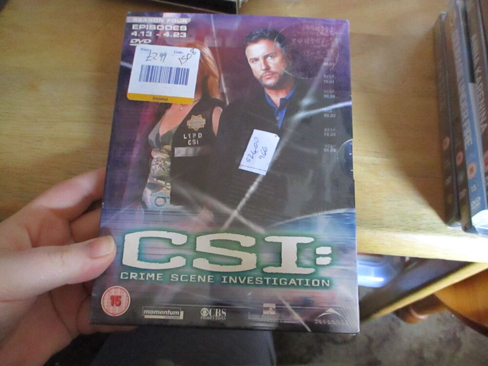 CSI Season 4 Ep13-23 - DVD - SEALED Disc. VGC Case - Pal (S2400966)