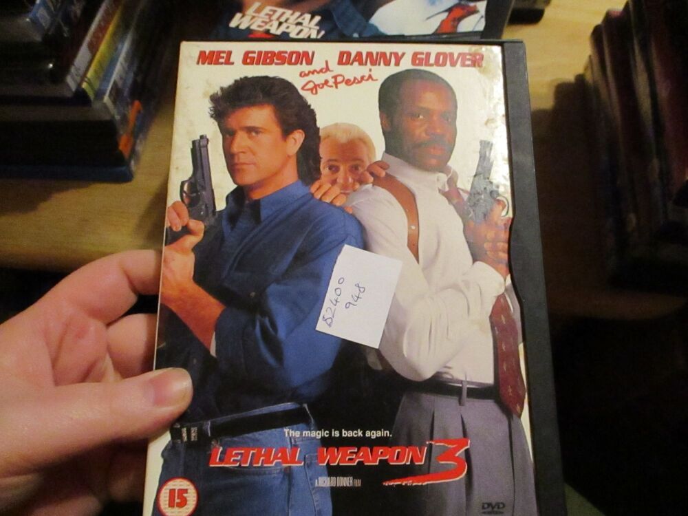 Lethal Weapon 3 - DVD - FS Disc. VGC Card Case - Pal (S2400948)