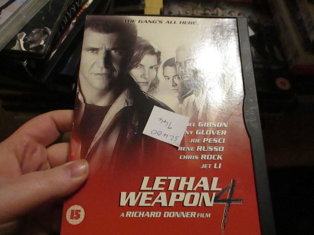 Lethal Weapon 4 - DVD - FP/FS Disc. VGC Card Case - Pal (S2400944)