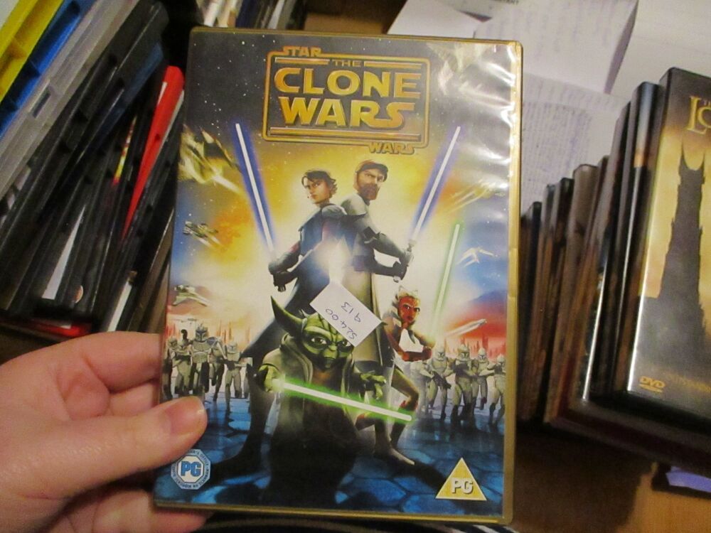 Star Wars - The Clone Wars -  DVD - VLSS Disc. VGC Case - Pal (S2400913)