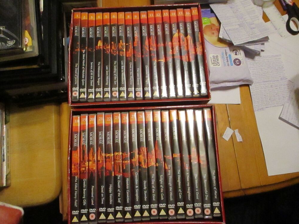 Inspector Morse Complete Collection -  DVD - LN/FS/FP Disc VGC Case - Pal (S2400872)