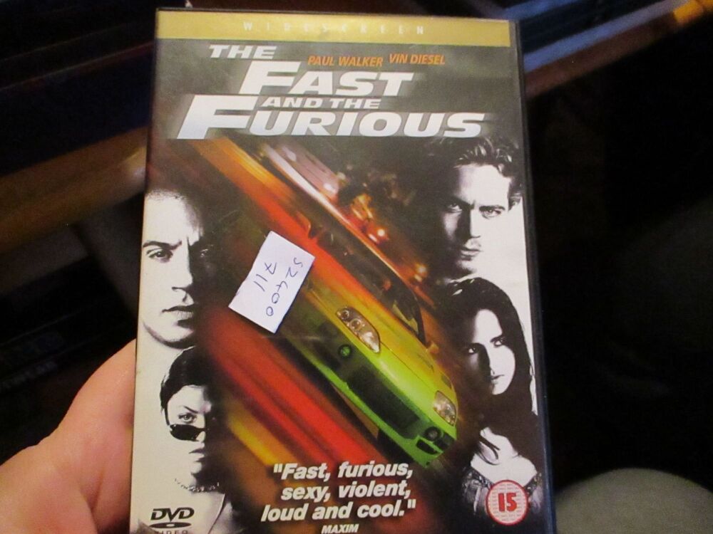 The Fast And The Furious -  DVD - FS Disc VGC Case - Pal (S2400711)