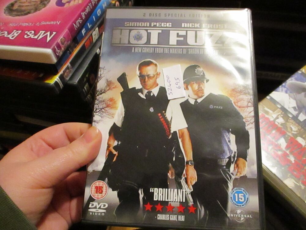 Hot Fuzz 2 Disc Edition - DVD - FP/FS Disc VGC Case - Pal (S2400695)