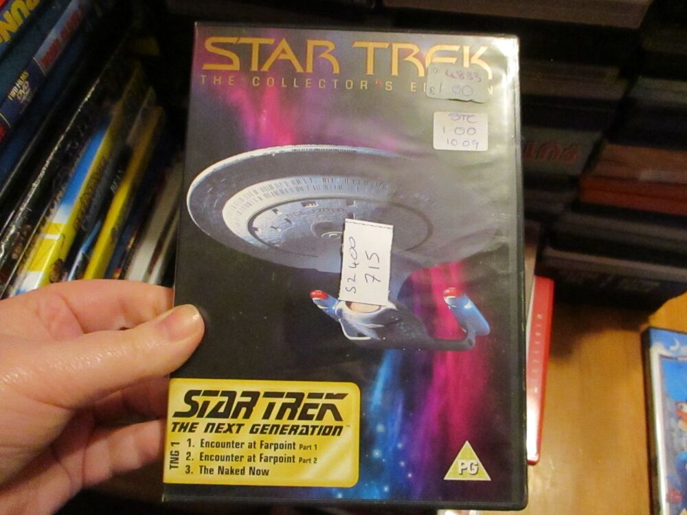Star Trek The Next Generation Ep 1-3 - DVD - FS Disc - VGC Case - Pal (S2400715)