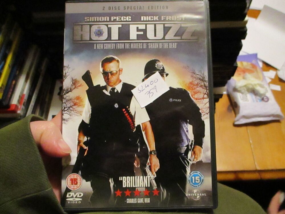 Hot Fuzz 2 Disc Edition - DVD - FP/VLSS/LM/FS Disc - VGC Case - Pal (S2400757)