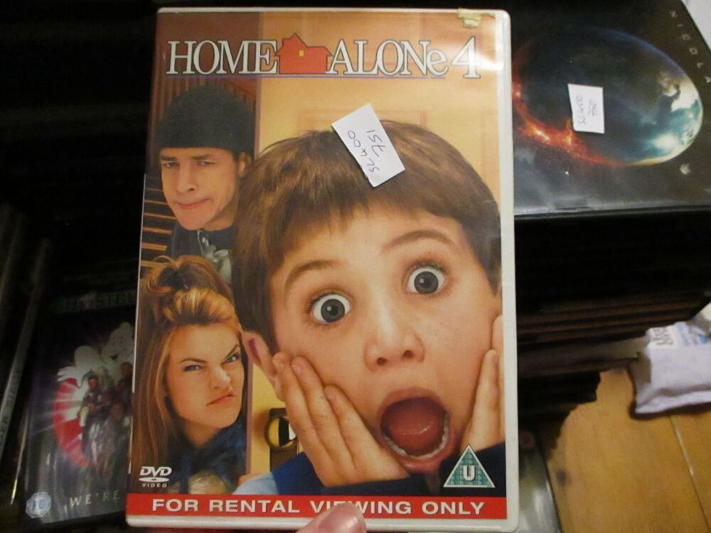 Home Alone 4 - Rental Copy - DVD - VLSS Disc - VGC Case - Pal (S2400751)