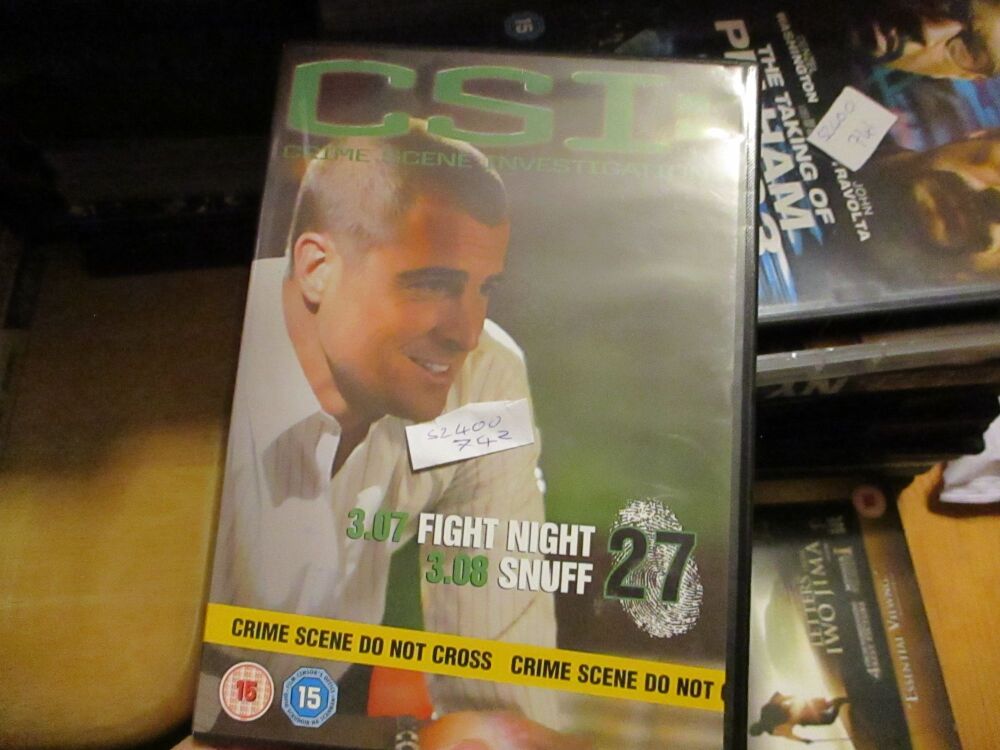 CSI Season 3 Ep 7-8 - DVD - LN Disc - VGC Case - Pal (S2400742)