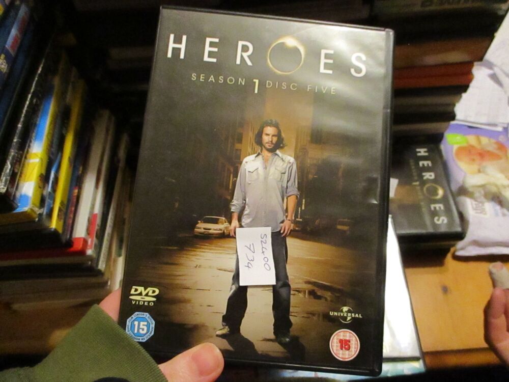 Heroes Season 1 Disc 5 - DVD - FS Disc - VGC Case - Pal (S2400734)