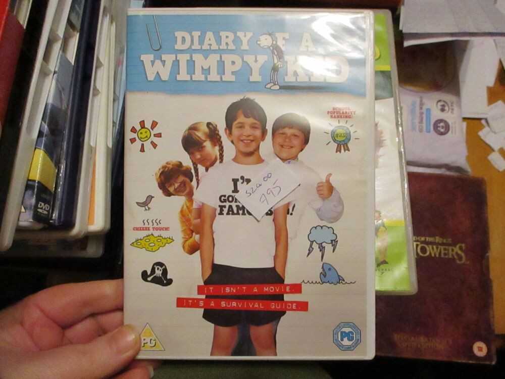 Diary of a Wimpy Kid - It Isn't a Movie, It's a Survival Guide - DVD- LN Disc - VGC Case - Pal (S2400795)