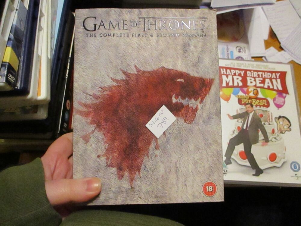 Game Of Thrones - The Complete First & Second Series - DVD- FP/LN Disc - VGC Case - Pal (S2400789)