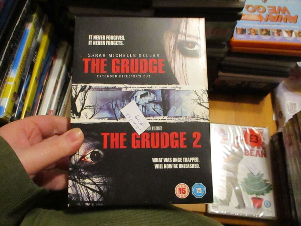 The Grudge & The Grudge 2 Extended Directors Cut Box Set - DVD - LN Disc - VGC Case - Pal (S2400809)