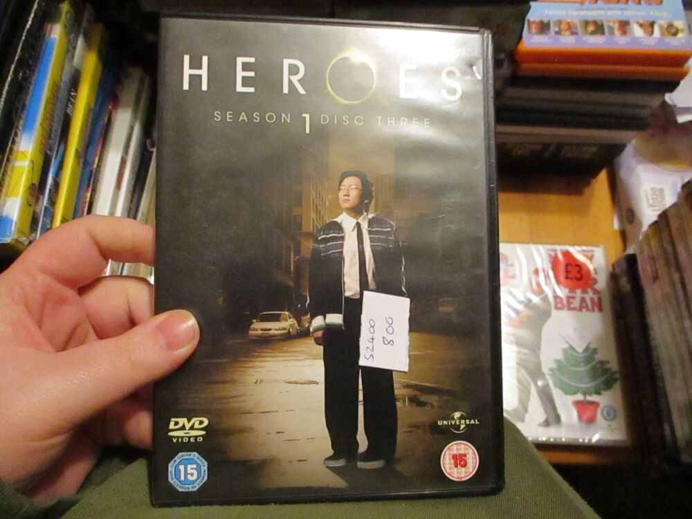 Heroes Series One - Disc 3 - DVD - FP/FS Disc - VGC Case - Pal (S2400800)