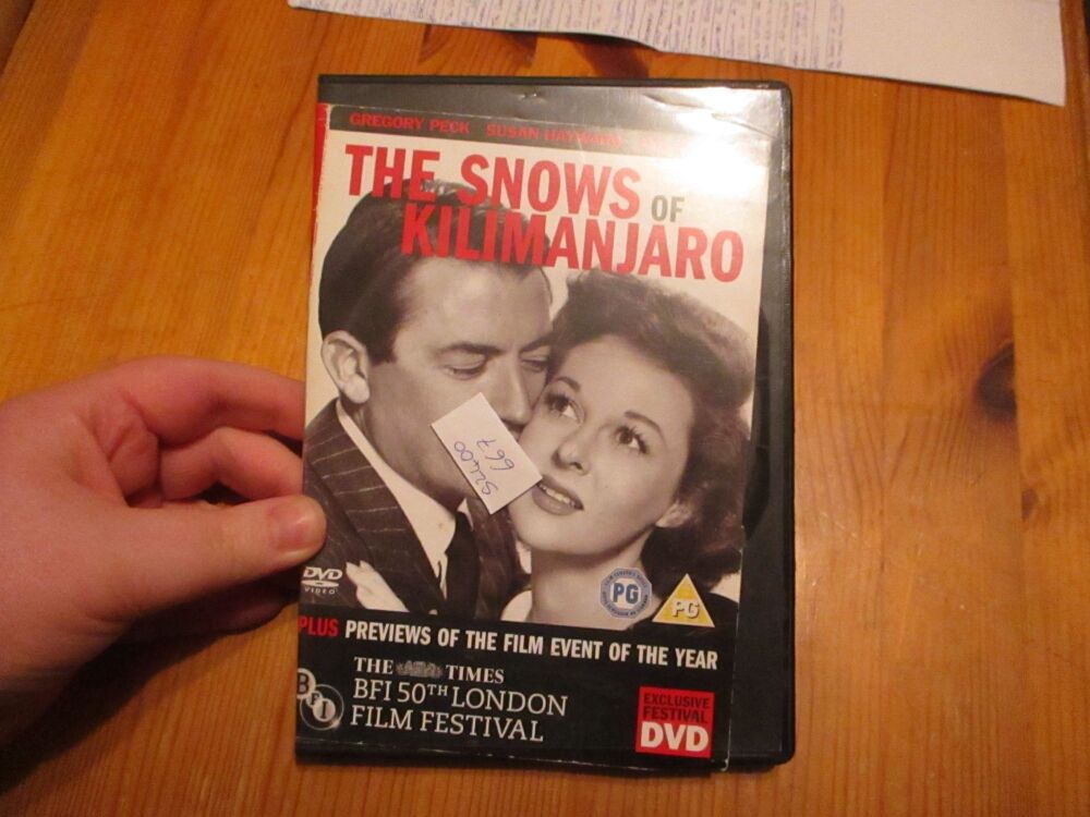 The Snows Of Kilimanjaro - BFI Festival Release - DVD - Dusty Disc - VGC N/O Case - Pal (S2400667)