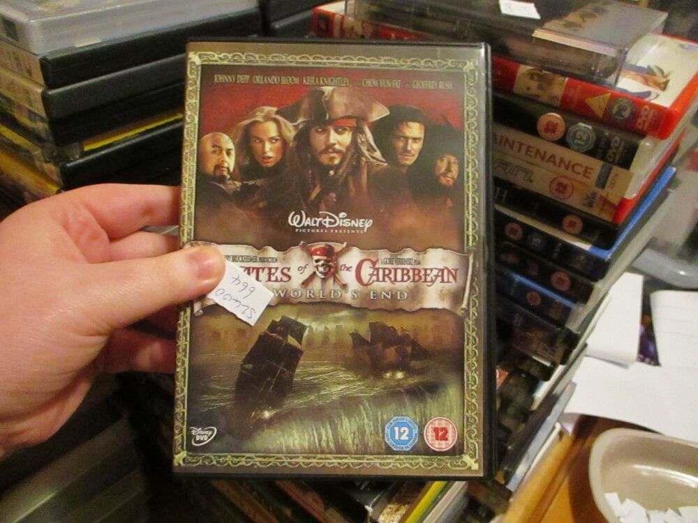 Pirates Of The Caribbean -At Worlds End - DVD - FS/LM Disc - VGC Case - Pal (S2400664)