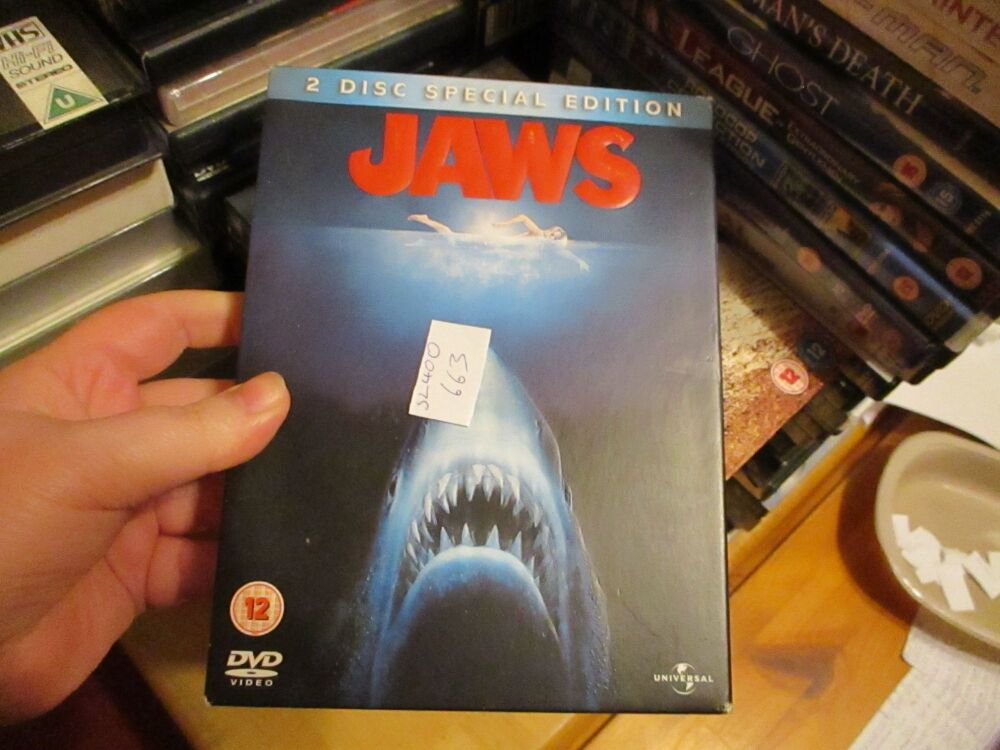 Jaws 2 Disc Special 30th Anniversary Edition - DVD - Dusty/LN Disc - VGC Case - Pal (S2400663)