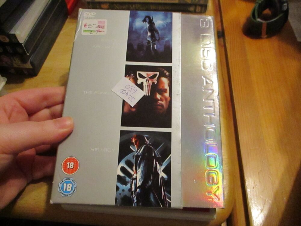 3 Disc Anthology - HellBoy/Punisher/Resident Evil Apocalypse - DVD - LN Disc - VGC Case - Pal (S2400630)