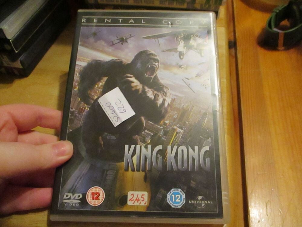 King Kong - Rental Copy - DVD - VLSS Disc - VGC Case - Pal (S2400622)