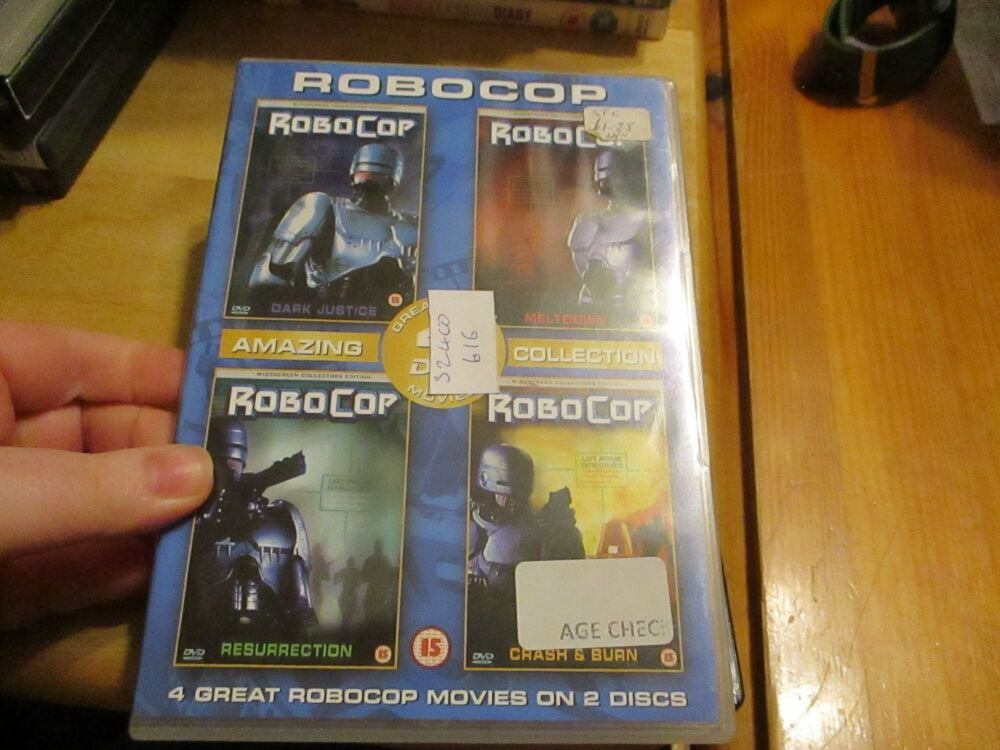 Robocop Collection 4 Movies - DVD - Dusty Disc - VGC Case - Pal (S2400616)