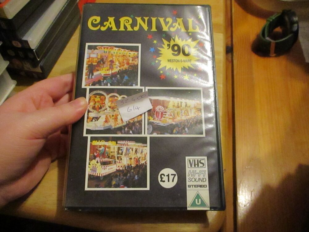 Carnival '90 Weston Super-Mare - VHS - VGC Tape & Case - Pal (S2400614)