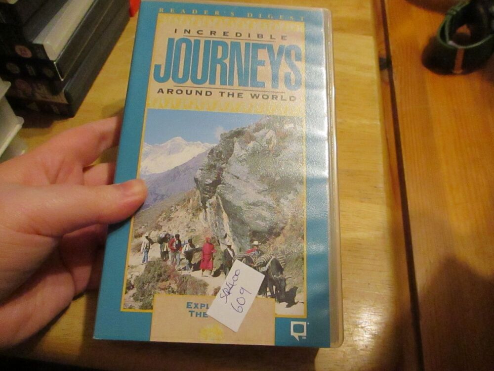 Incredible Journeys Around The World - Exploring The East  - VHS - VGC Sealed Tape & Case - Pal (S2400609)