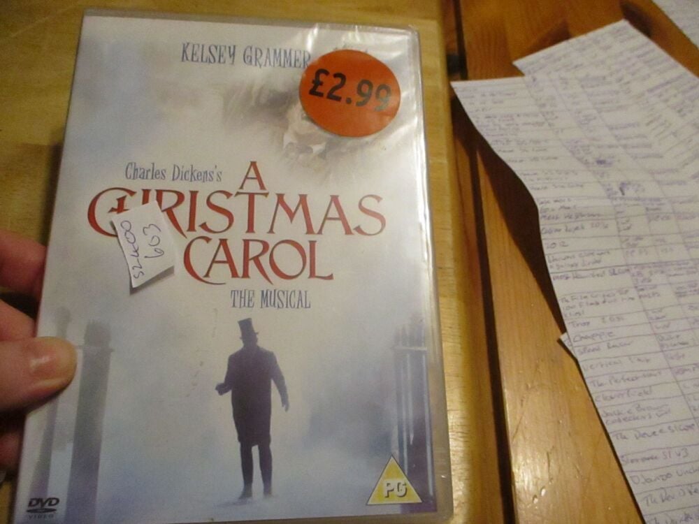 A Christmas Carol - The Musical - Kelsey Grammer - DVD - SEALED Disc - VGC Case - Pal (S2400603)