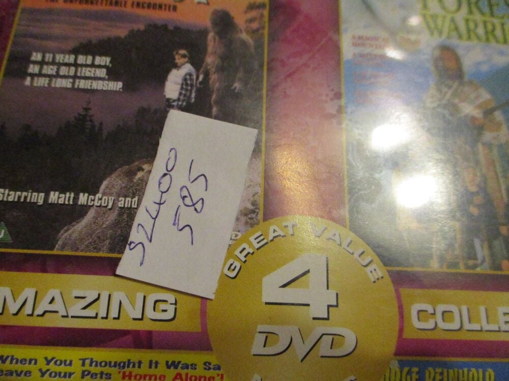 4 Film Collection: Bigfoot.Forest Warrior.Little Heroes.Let's Ruin Dads Day - DVD - LN/FP Disc - VGC Case - Pal (S2400585)