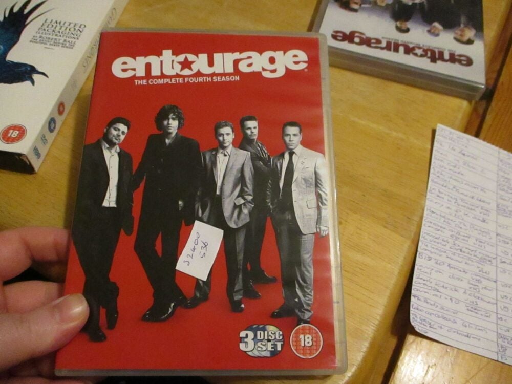 Entourage - The Complete Fourth Season - DVD - VLSS/FS/FP Disc - VGC Case - Pal (S24005436)