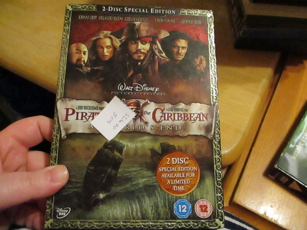 Pirates Of The Caribbean - At World's End 2 Disc Special Edition - DVD - FS Disc - VGC Case - Pal (S2400509)