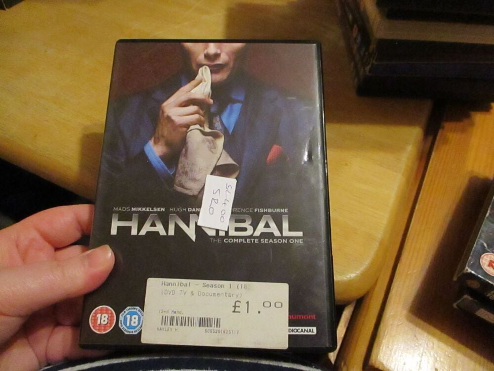 Hannibal Complete Season 1 - DVD - Dusty/VLSS/LN/Cloudy Disc - VGC Case - Pal (S2400520)