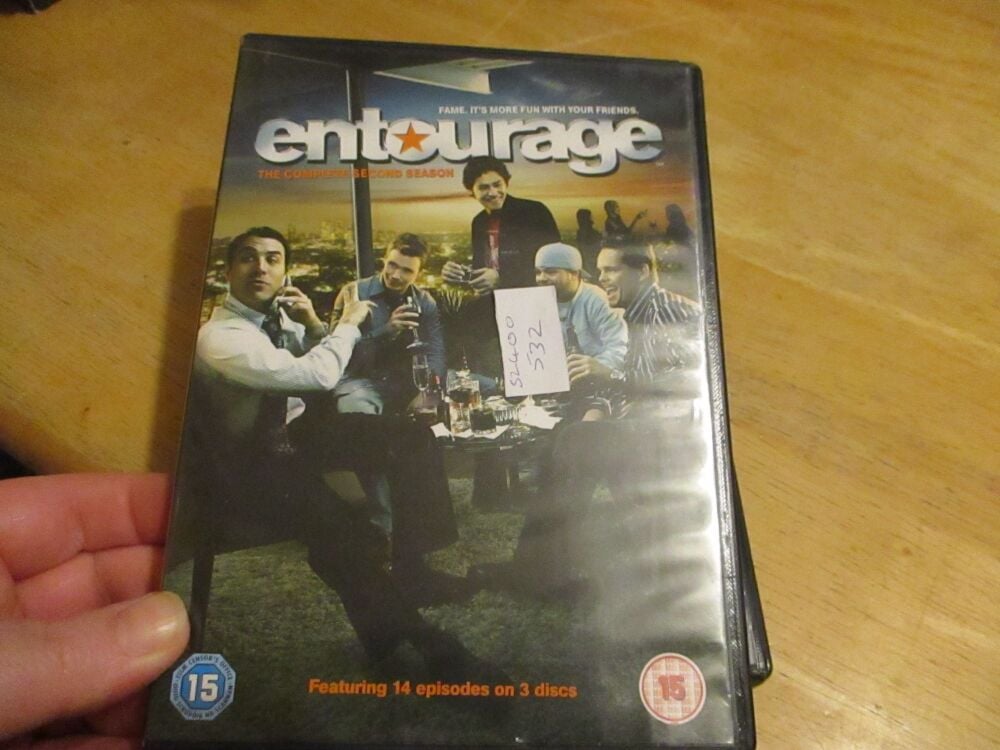 Entourage The Complete Second Season - DVD - VLSS/FP/FS Disc - VGC Case - Pal (S2400532)