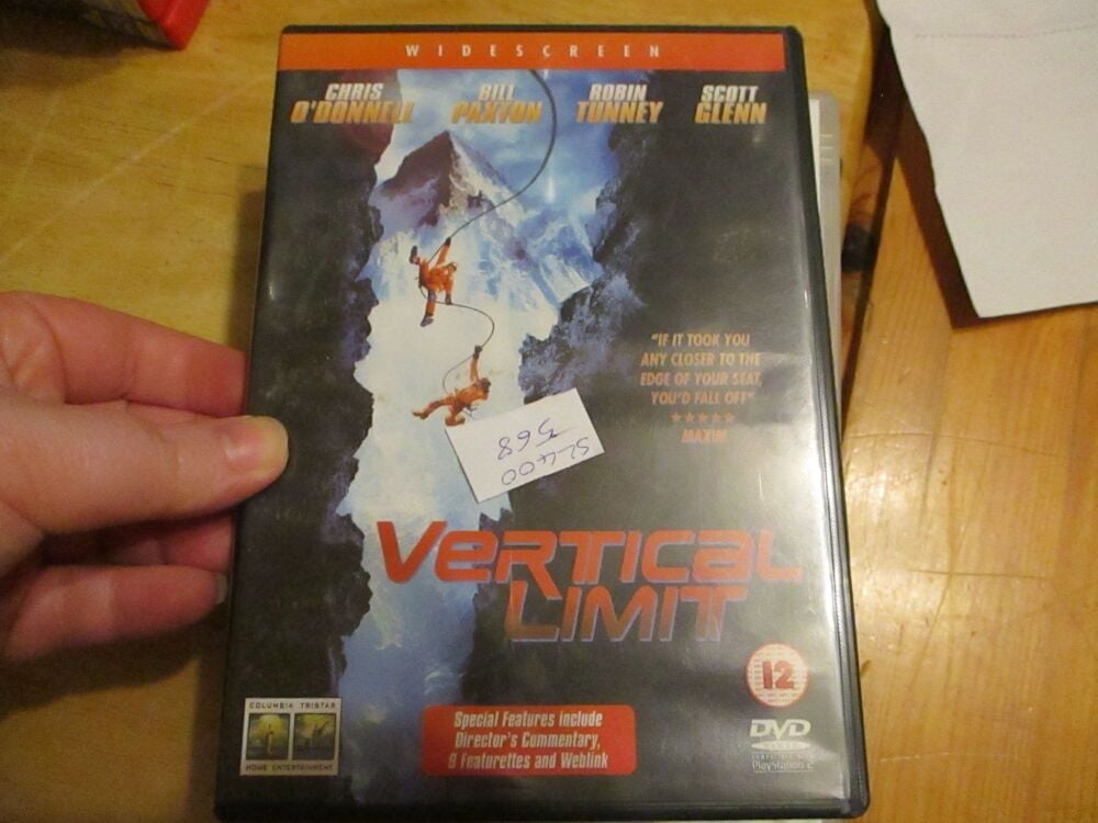 Vertical Limit - Widescreen - DVD - Dusty Disc - VGC Case - Pal (S2400568)