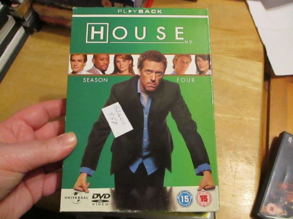 House M.D Complete Season 4 - DVD - LN/FP/FS/Cloudy Disc - VGC Case - Pal (S2400558)